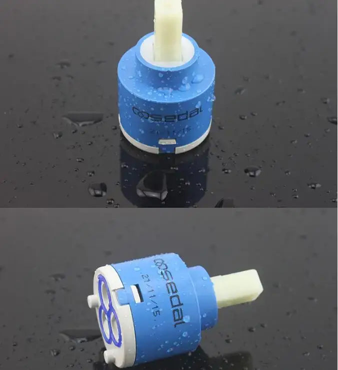Blue and white ceramic cartridge faucet mixer kitchen spindle