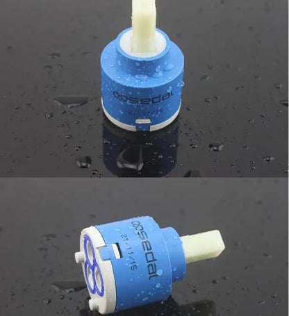 Blue and white ceramic cartridge faucet mixer kitchen spindle