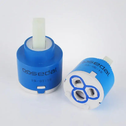 Blue and white ceramic cartridge faucet mixer kitchen spindle