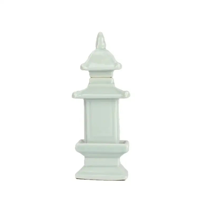 Blue and white porcelain layered pagoda vase living room decor