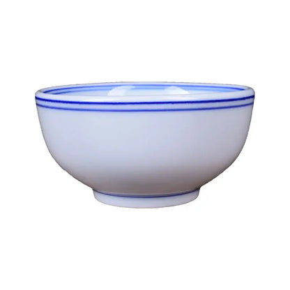 Blue and white porcelain rice bowl dining room ceramic set