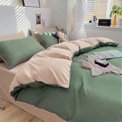 Blue and yellow soft plush bedding set bedroom comfort king size