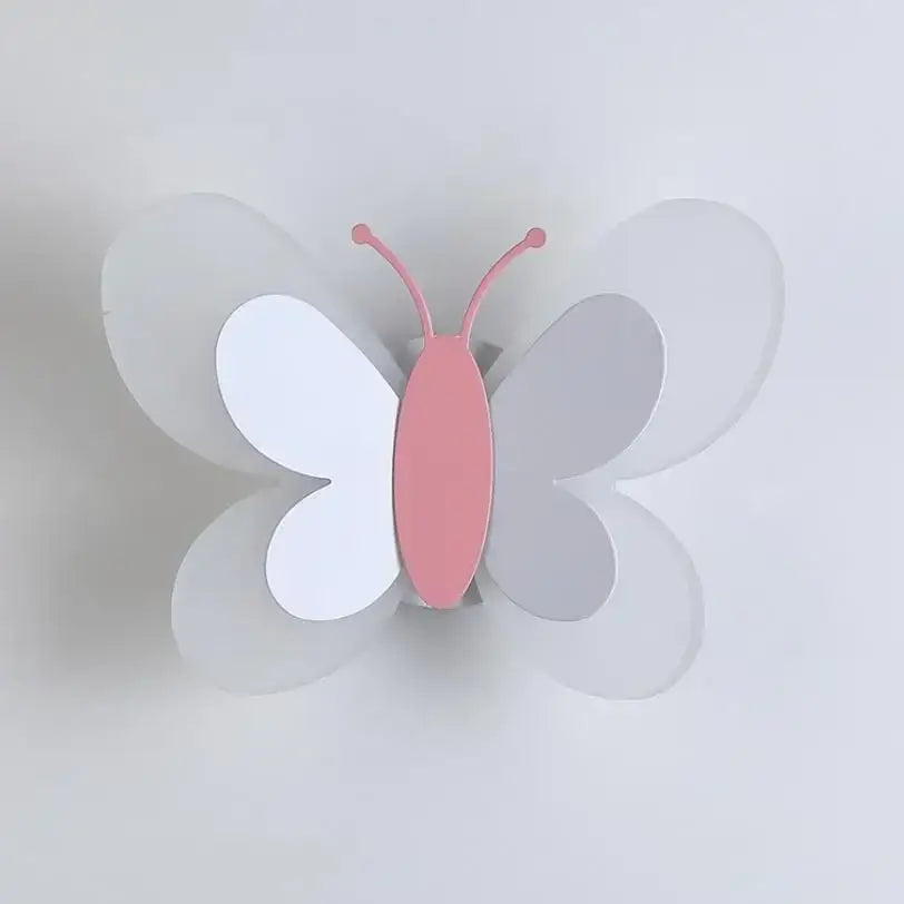 Blue butterfly girl cartoon children room lamp for bedroom