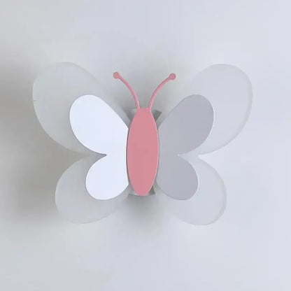 Blue butterfly girl cartoon children room lamp for bedroom