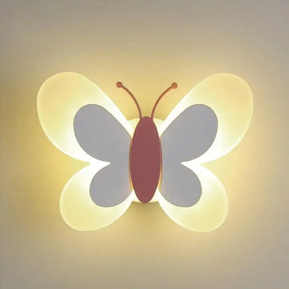 Blue butterfly girl cartoon children room lamp for bedroom