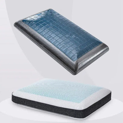 Blue crocodile bamboo charcoal memory foam pillow bedroom cooling gel