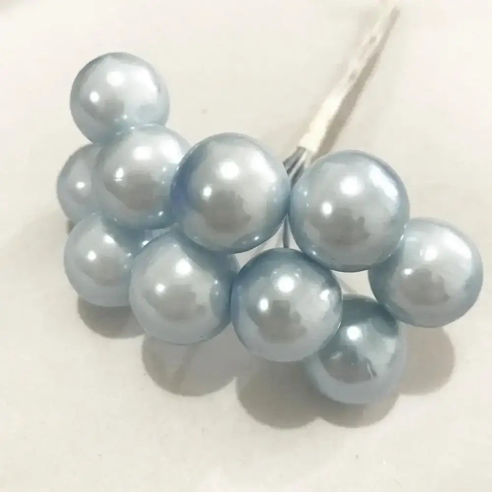 Blue flower stamen berries bundle for kitchen cake decor