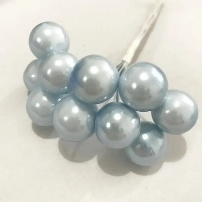 Blue flower stamen berries bundle for kitchen cake decor