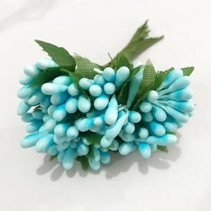 Blue flower stamen berries bundle for kitchen cake decor