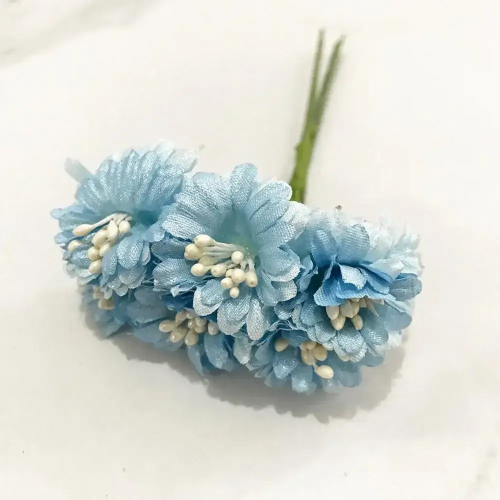 Blue flower stamen berries bundle for kitchen cake decor