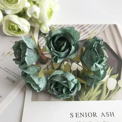 Blue flower stamen berries bundle for kitchen cake decor