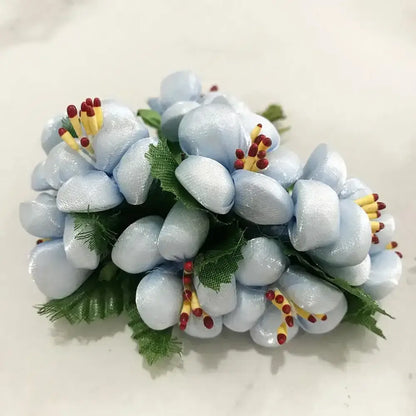 Blue flower stamen berries bundle for kitchen cake decor