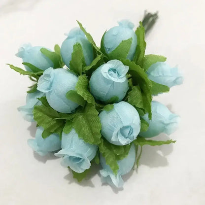 Blue flower stamen berries bundle for kitchen cake decor