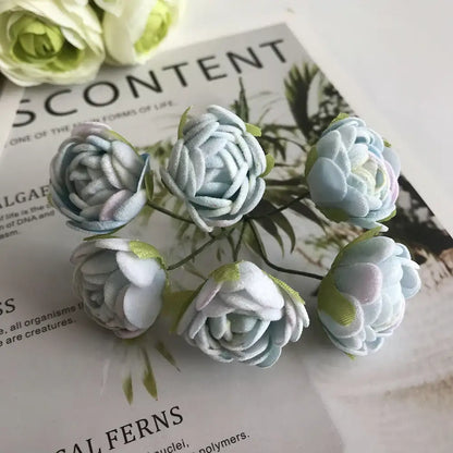 Blue flower stamen berries bundle for kitchen cake decor