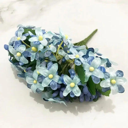 Blue flower stamen berries bundle for kitchen cake decor