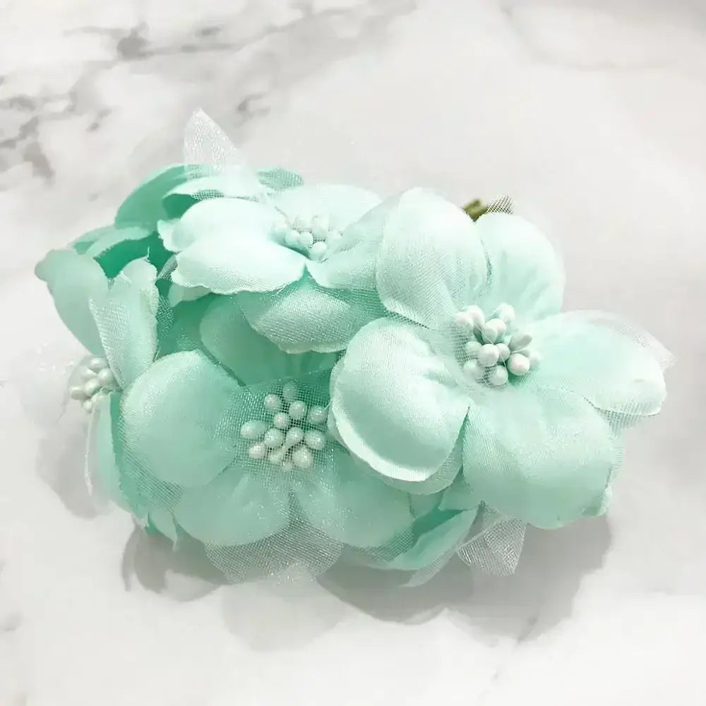 Blue flower stamen berries bundle for kitchen cake decor