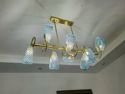 DecorBites™ Blue Glass LED Pendant Lamps - Modern Designer Lighting