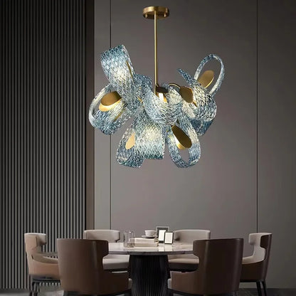 DecorBites™ Blue Glass LED Pendant Lamps - Modern Designer Lighting