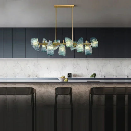 DecorBites™ Blue Glass LED Pendant Lamps - Modern Designer Lighting