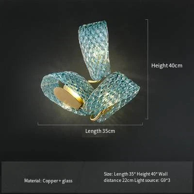 DecorBites™ Blue Glass LED Pendant Lamps - Modern Designer Lighting