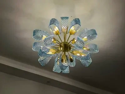 DecorBites™ Blue Glass LED Pendant Lamps - Modern Designer Lighting