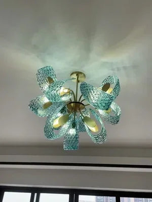 DecorBites™ Blue Glass LED Pendant Lamps - Modern Designer Lighting
