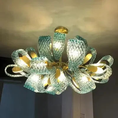 DecorBites™ Blue Glass LED Pendant Lamps - Modern Designer Lighting