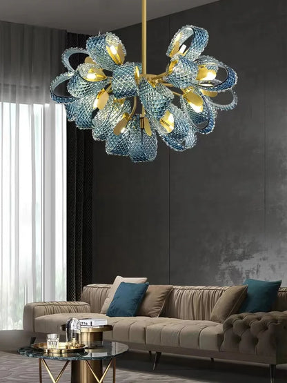 DecorBites™ Blue Glass LED Pendant Lamps - Modern Designer Lighting