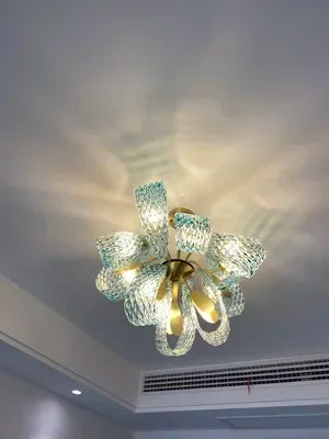 DecorBites™ Blue Glass LED Pendant Lamps - Modern Designer Lighting