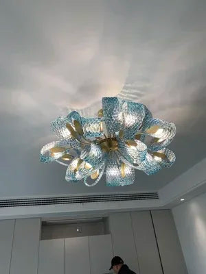 DecorBites™ Blue Glass LED Pendant Lamps - Modern Designer Lighting