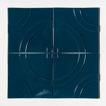 Manukie Bluebell Jazz Glossy Ceramic Accent Tiles 8x8