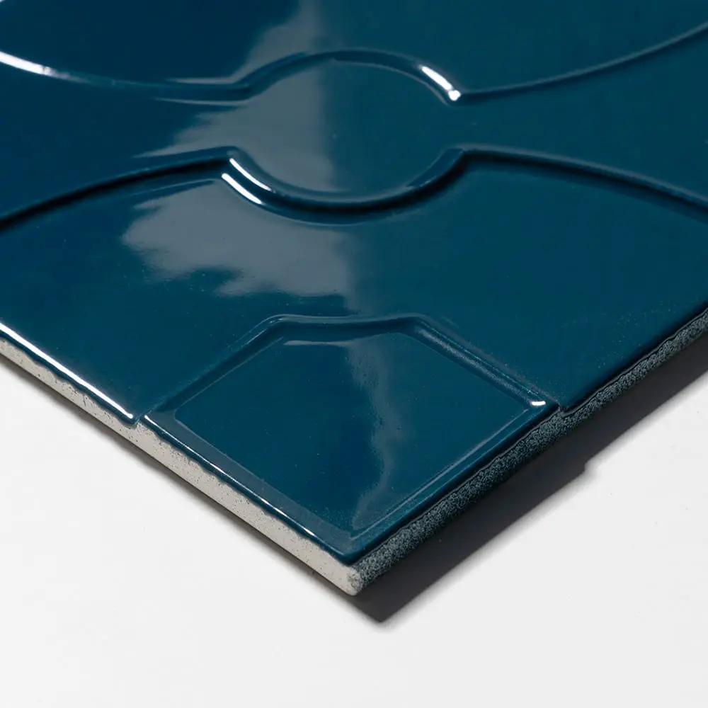 Lafonia Bluebell Jazz Glossy Ceramic Accent Tiles 8x8