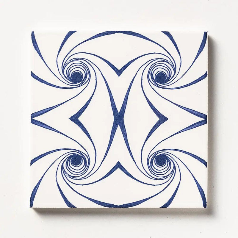 Blue Glossy Ceramic Tiles 6x6