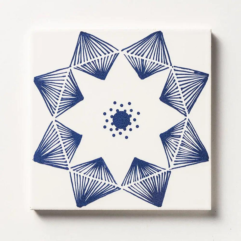 Blue Glossy Ceramic Tiles 6x6