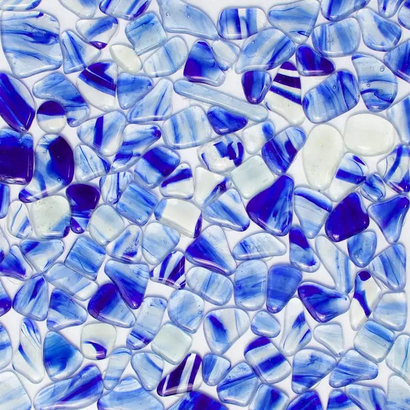Blue Glossy Gloss Glass Mosaics 12x12