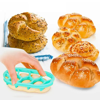 Blue honeycomb and star circular oval bread molds kitchen baking tool