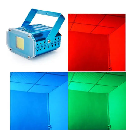 Blue metallic 20w rgb strobe lights party room dj lighting fixture