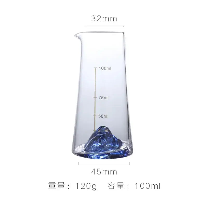 Blue mountain blue sake glass ice jug set dining room