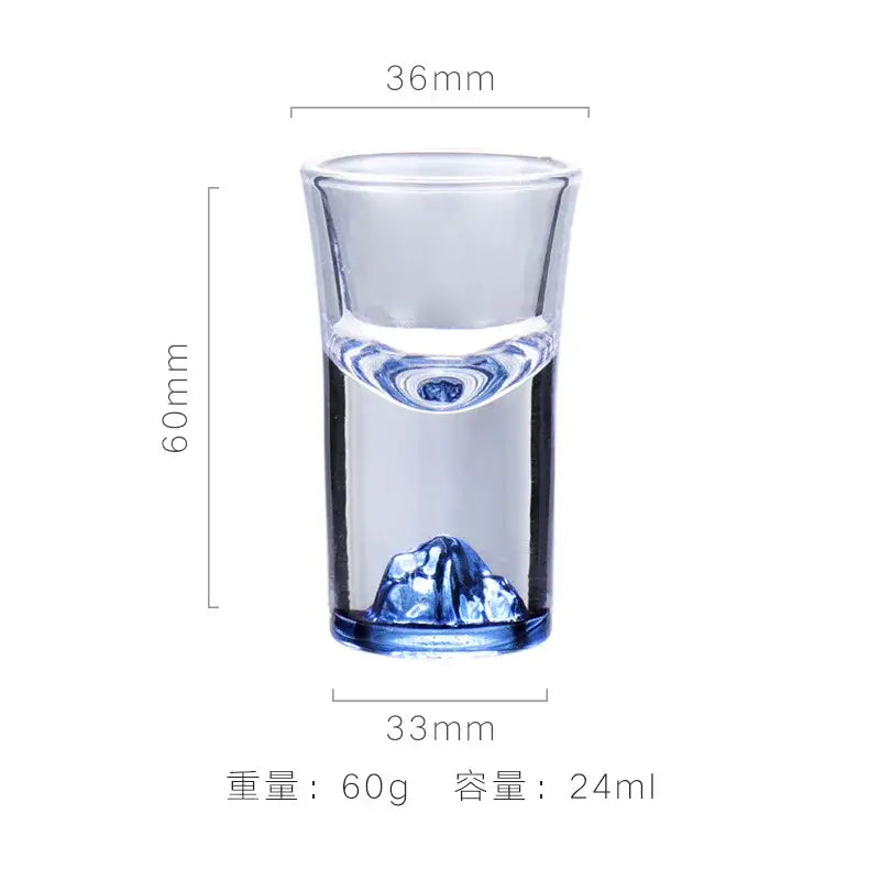 Blue mountain blue sake glass ice jug set dining room