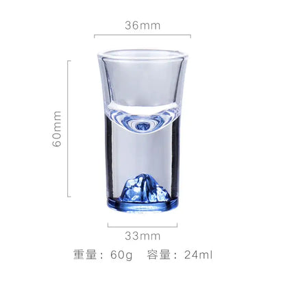 Blue mountain blue sake glass ice jug set dining room