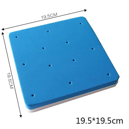 Blue square foam cake shaping mat kitchen dessert tool
