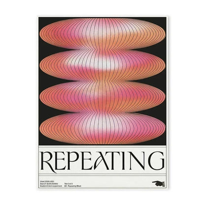 DecorBites™ Blue Wave Japanese Abstract Print Poster