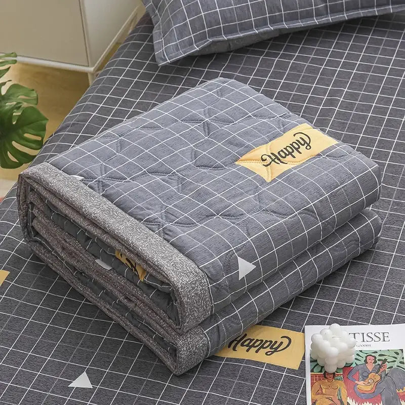 Blue whale best vacation daisy print quilt bedroom blanket