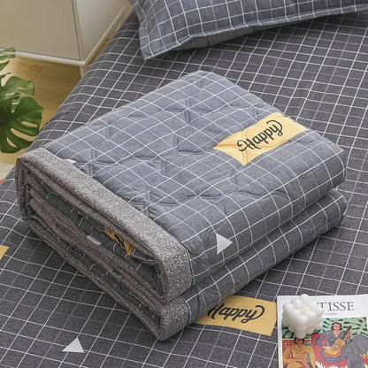 Blue whale best vacation daisy print quilt bedroom blanket