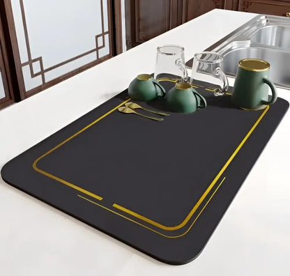 Blue & yellow dining table mat set kitchen decor