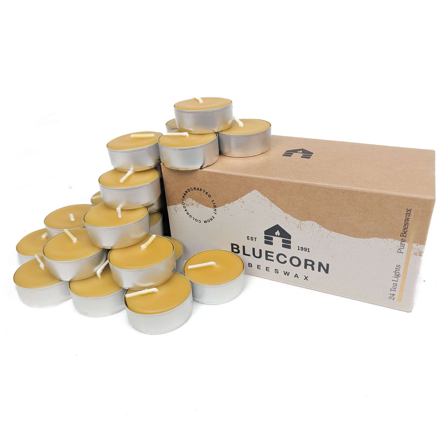 Pure Beeswax Tea Light Candles