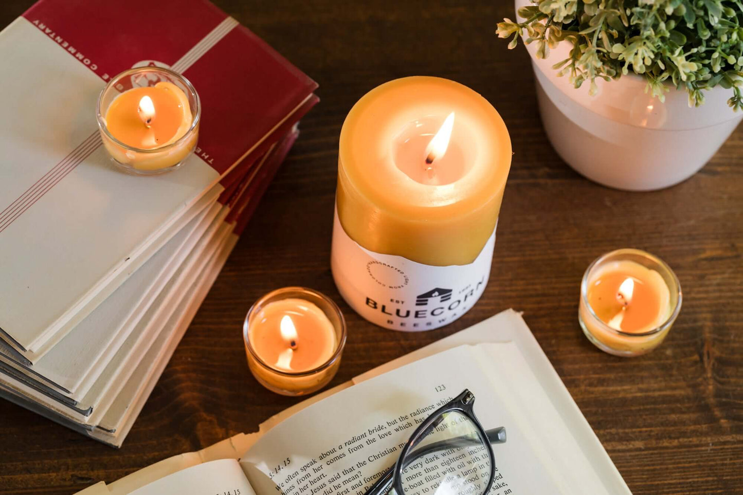 Pure Beeswax Pillar Candles