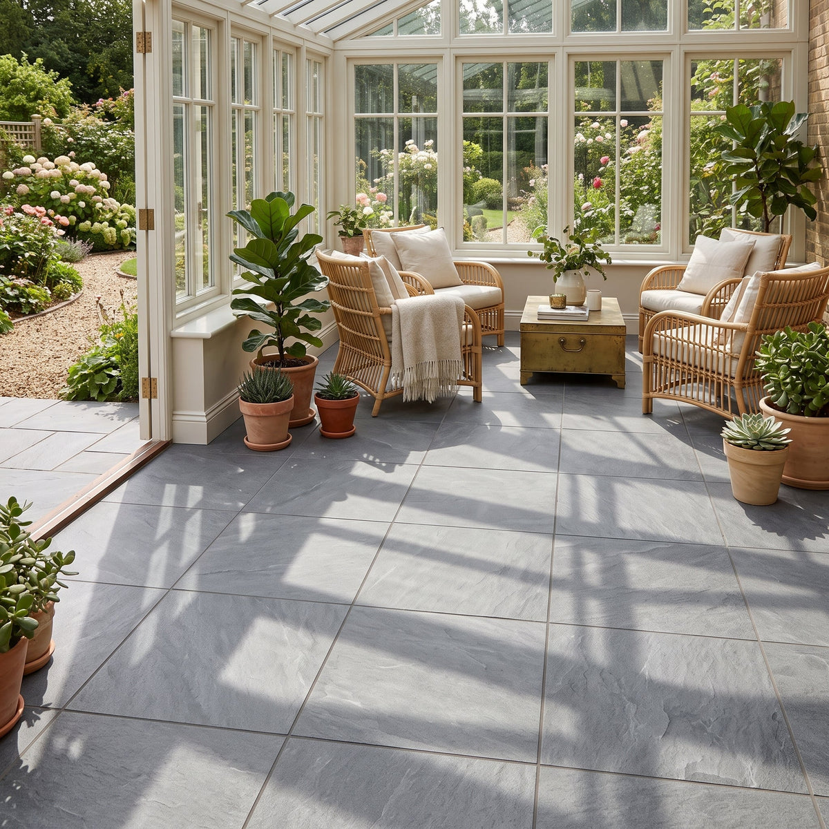 Bluestone Blu Textured Porcelain Pavers 24x24