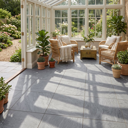 Bluestone Blu Textured Porcelain Pavers 24x24