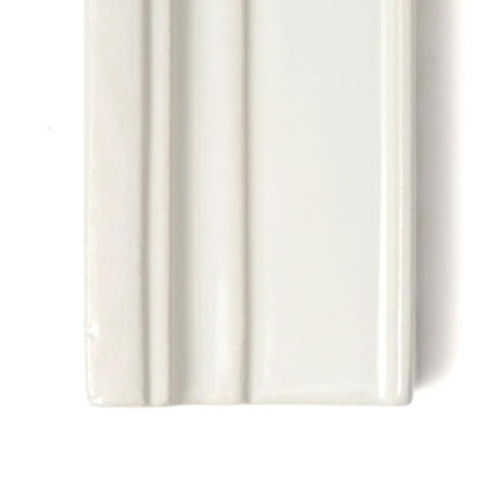 Blush Cream Glossy Ogee Trim Ceramic Moldings 2x6